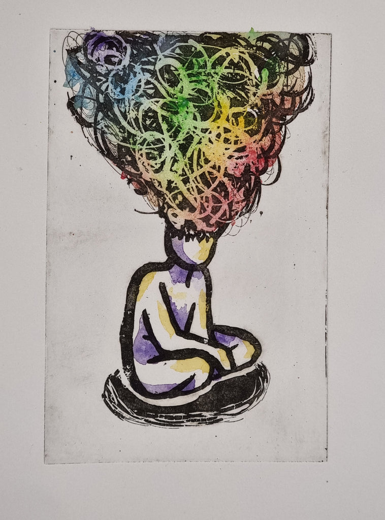 Mel Hickey | Printmaking | Overlapping Thoughts