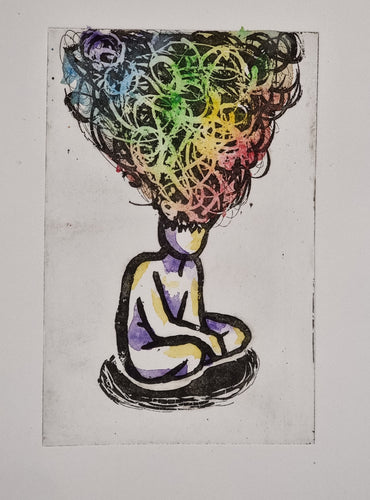 Mel Hickey | Printmaking | Overlapping Thoughts
