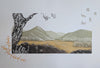 Fenja T. Ringl | Printmaking | Overlooking Bogong Creek (Inset Ed.). Ed. 1 of 4, framed
