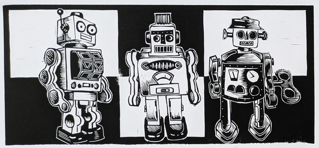 Peter Pickernell | Printmaking | Tin Toys
