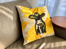 Load image into Gallery viewer, Frisian Cow Design | Pillow case yellow |