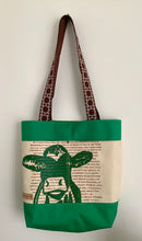 Load image into Gallery viewer, Frisian Cow Design | Beach/shopping/library Bag Green |