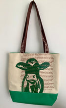 Load image into Gallery viewer, Frisian Cow Design | Beach/shopping/library Bag Green |