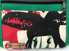 Load image into Gallery viewer, Frisian Cow Design | Bag Green- red, black &amp; white |