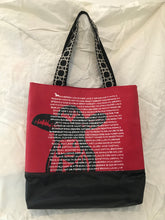 Load image into Gallery viewer, Frisian Cow Design | Beach/shopping/library Bag Red/ Black |