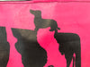 Frisian Cow Design | Beach/shopping/library Bag Pink/ black |