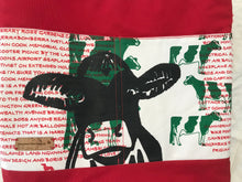 Load image into Gallery viewer, Frisian Cow Design | Beach/shopping/library Bag Red/Green |