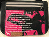 Frisian Cow Design | Bag- Black- pink with white text |