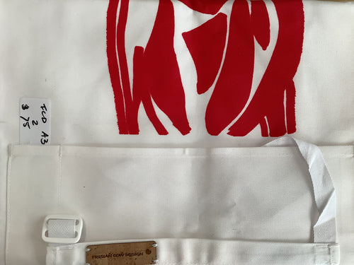 Frisian Cow Design | Apron White/ Red |