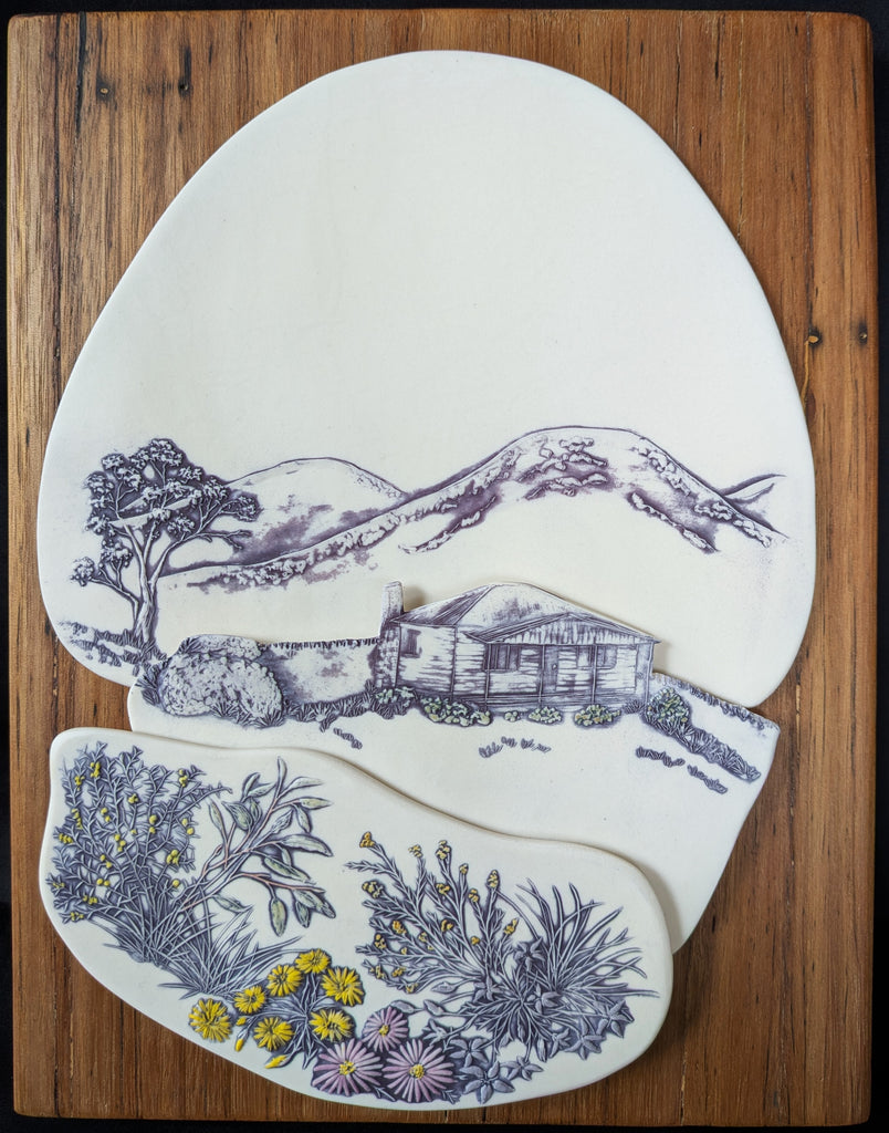 Fenja T. Ringl | Printmaking | Ready-Cut Cottage. VE. 1 of 12, mounted
