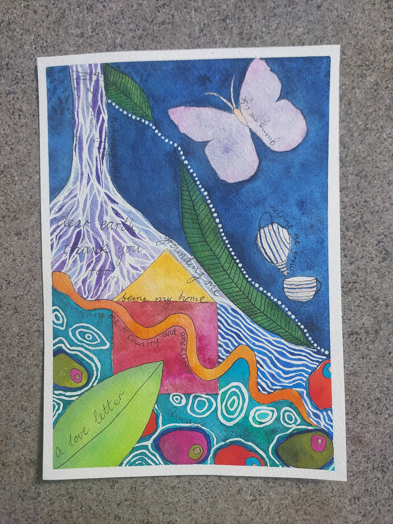 Rebecca Franklin | Mixed Media | Dear Earth, a love letter