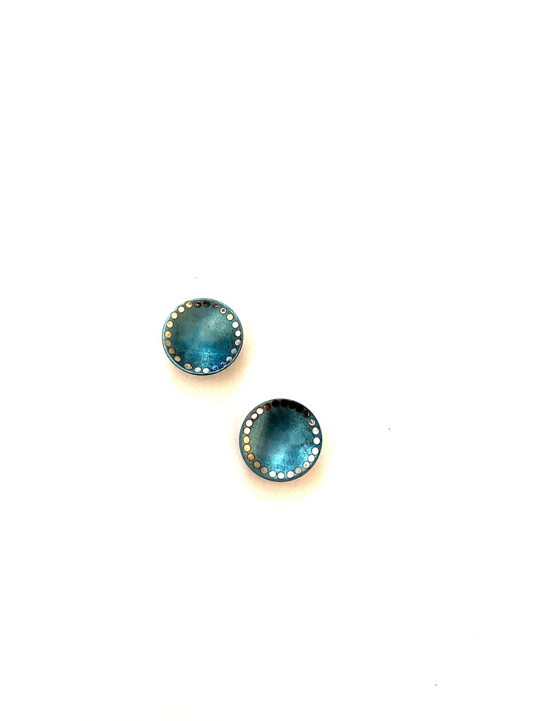 Sarah Augusta Murphy | Earrings | Shine Dome Teal, Gift Box