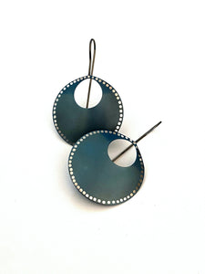 Sarah Augusta Murphy | Earrings | Round Shields Teal, Gift Box