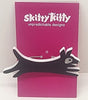 Skitty Kitty | Brooch 4 | Running Dog Brooch - Black white etch