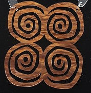 Skitty Kitty | Necklace 7 | Spirals Neckpiece - Tan Ripple