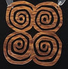 Skitty Kitty | Necklace 7 | Spirals Neckpiece - Tan Ripple