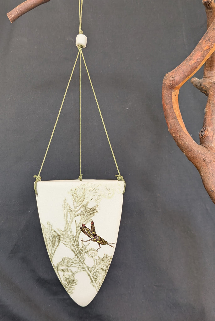Fenja T. Ringl | Ceramics | Spotted Mountain Grasshopper Vase #1. Unique state
