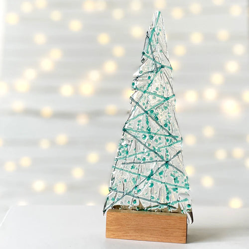 A Fiery Heart | Christmas Tree Ornament | Teal sprinkle-sml