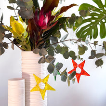 Load image into Gallery viewer, A Fiery Heart | Hanging Christmas ornament, sparkling star |