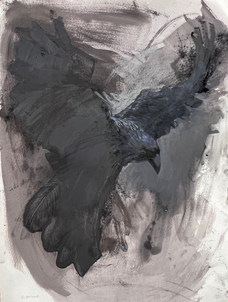 Kerry McInnis | Painting | Flying Raven