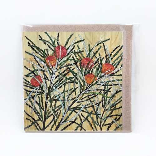 Irina Nazarova | greeting card 3 | Showy Dryandra