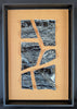 Fenja T. Ringl | Printmaking | Wood Charcoal Sample A (orange). Unique state, framed