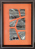 Fenja T. Ringl | Printmaking | Wood Charcoal Sample A (red). Unique state, framed