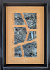 Fenja T. Ringl | Printmaking | Wood Charcoal Sample B (orange). Unique state, framed