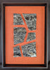 Fenja T. Ringl | Printmaking | Wood Charcoal Sample B (red). Unique state, framed
