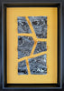 Fenja T. Ringl | Printmaking | Wood Charcoal Sample B (yellow). Unique state, framed