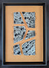 Fenja T. Ringl | Printmaking | Wood Charcoal Sample C (orange). Unique state, framed