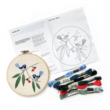 Load image into Gallery viewer, Yarn Industries | Embroidery Kit - Fairy Wren |