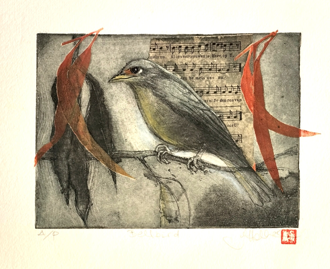 Jo Hollier | Printmaking | Bellbird