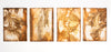 Jo Hollier | Printmaking | Quad of eco dyed plants