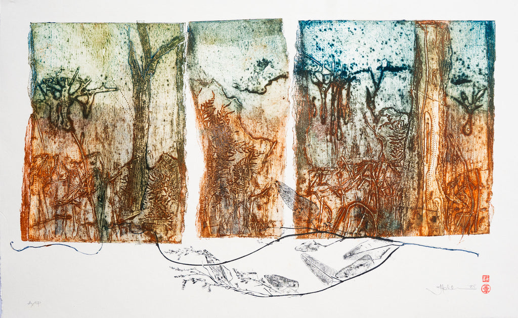 Jo Hollier | Printmaking | Grassy woodlands