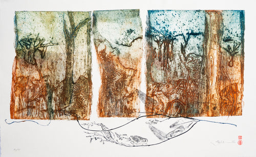 Jo Hollier | Printmaking | Grassy woodlands