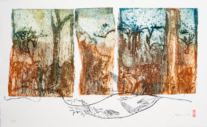 Jo Hollier | Printmaking | Grassy woodlands