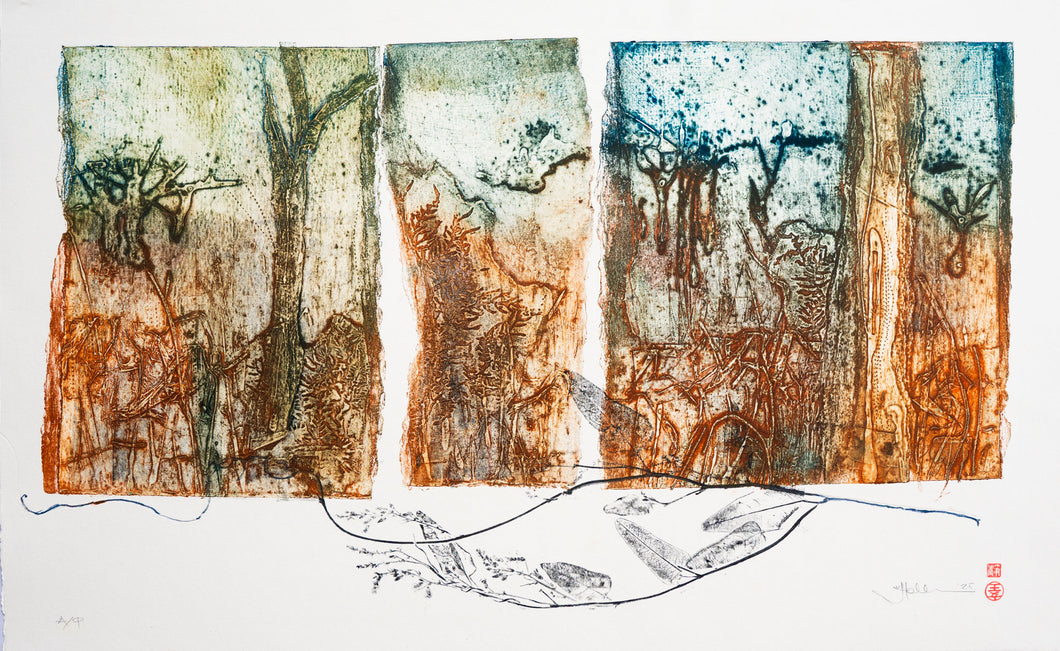 Jo Hollier | Printmaking | Grassy woodlands