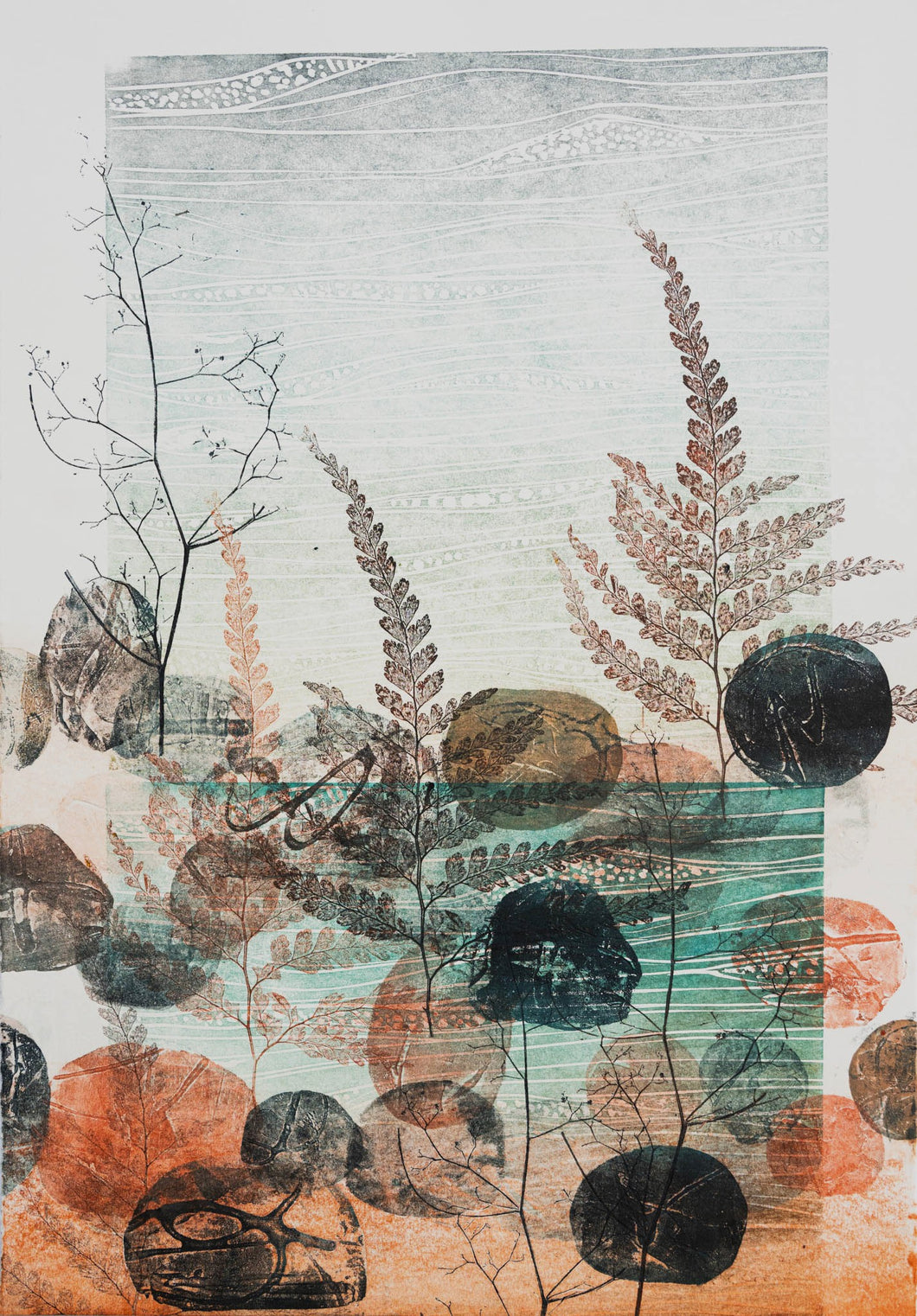 Jo Hollier | Printmaking | Waters rising III