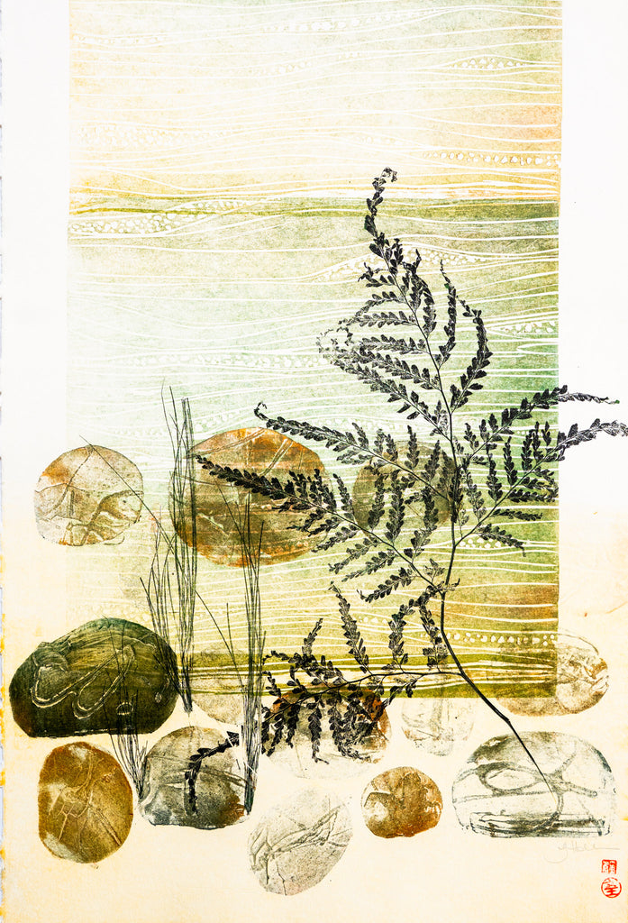 Jo Hollier | Printmaking | Waters rising II