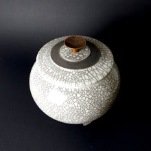 Load image into Gallery viewer, John Brighenti Design Studio | Vase | Lidded Crackle Urn