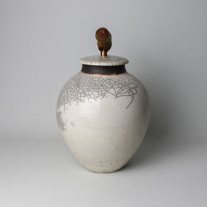 John Brighenti Design Studio | Vase | Lidded Crackle Urn