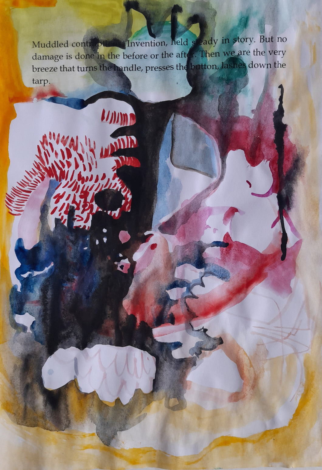 Heidi  Smith | Mixed Media | Sketches, imagination studies 1- 4  2. Red form