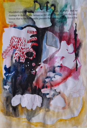 Heidi  Smith | Mixed Media | Sketches, imagination studies 1- 4  1. Red form