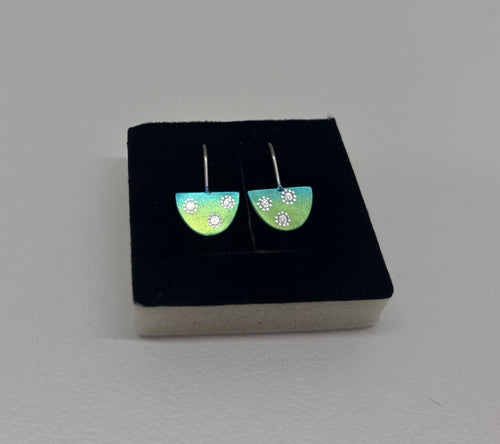 Sarah Augusta Murphy | Earrings | Horseshoe Teal star, Gift Box