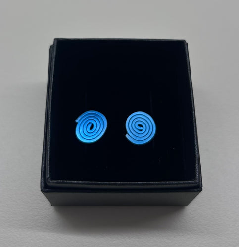 Sarah Augusta Murphy | Earrings | Scribble stud Blue