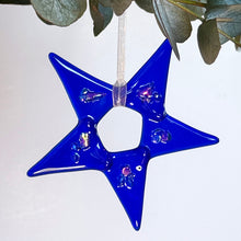 Load image into Gallery viewer, A Fiery Heart | Hanging Christmas ornament, sparkling star |