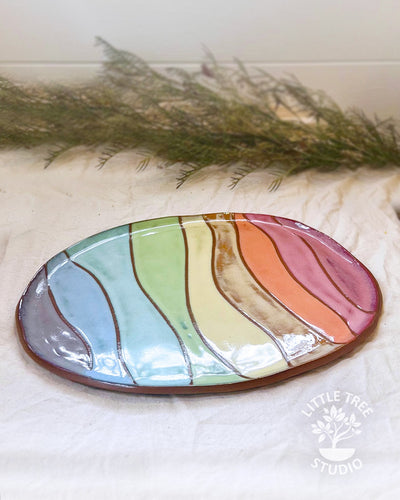 Alexander Thatcher | Ceramics | Kaleidoscope Serving Platters - Waves